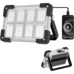 OHAYORI 8-CUP LED Baustrahler mit klappbarem Griff, Magnetsockel und USB-Anschluss