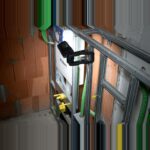 Brennenstuhl CL 1050 MA LED Arbeitsstrahler mit Klemmvorrichtung und drehbarem Leuchtkopf