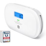 X-Sense XC0C-SR Kohlenmonoxidmelder in Weiss mit LCD-Anzeige, zwei Geräte