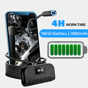 4 Stunden voll aufgeladen endoscope