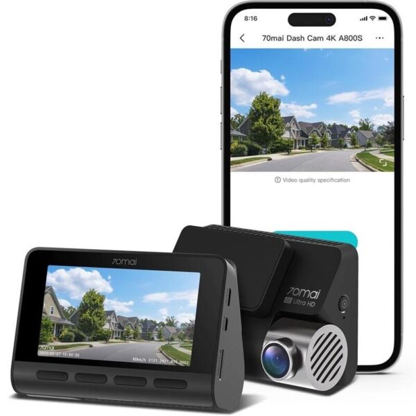 70mai A800S 4K Dashcam ohne Heckkamera