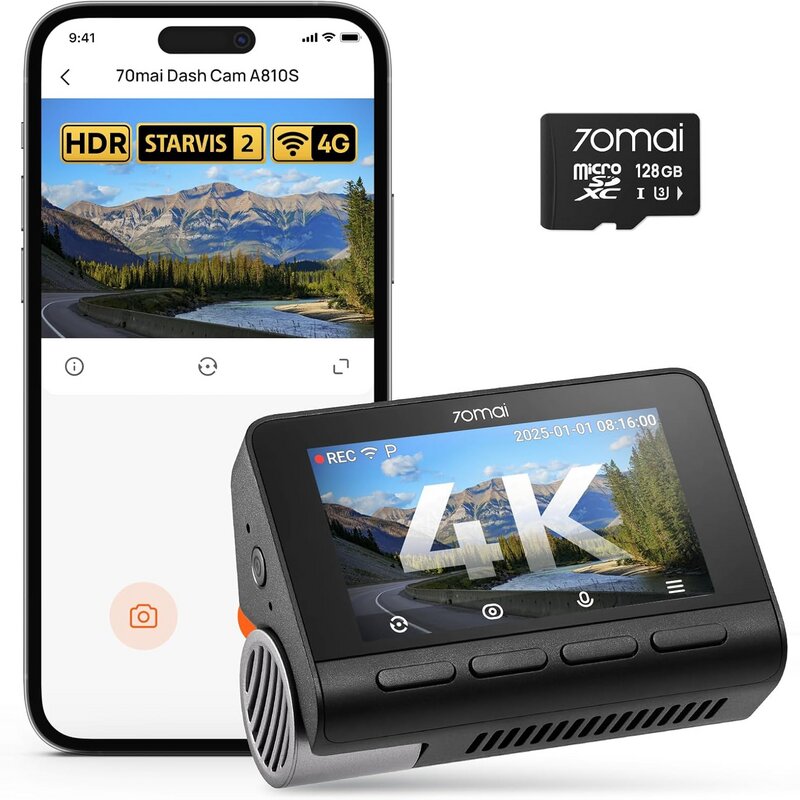 70mai A810S 4K Dashcam mit Sony STARVIS 2