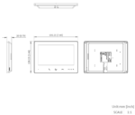Hikvision DS-KH7300EY-WTE2/White – 2-Draht HD Innenstation 7 Zoll Touchscreen, Weiss – Bild 4