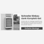 Hinweis auf mitgeliefertes Befestigungsmaterial und N/PE-Klemmen