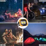 Vier Einsatzbereiche: Wandern, Autoreparatur, Grillen und Camping