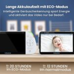 Bis zu 20 Stunden Akkulaufzeit im ECO-Modus, bis zu 12 Stunden im Normalmodus
