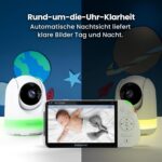 Automatische Nachtsicht des Babysense MaxView PRO liefert klare Bilder bei Tag und Nacht