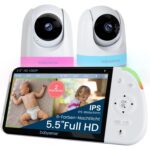 Babysense MaxView PRO Set mit zwei Kameras und 5,5-Zoll-Split-Screen-Monitor