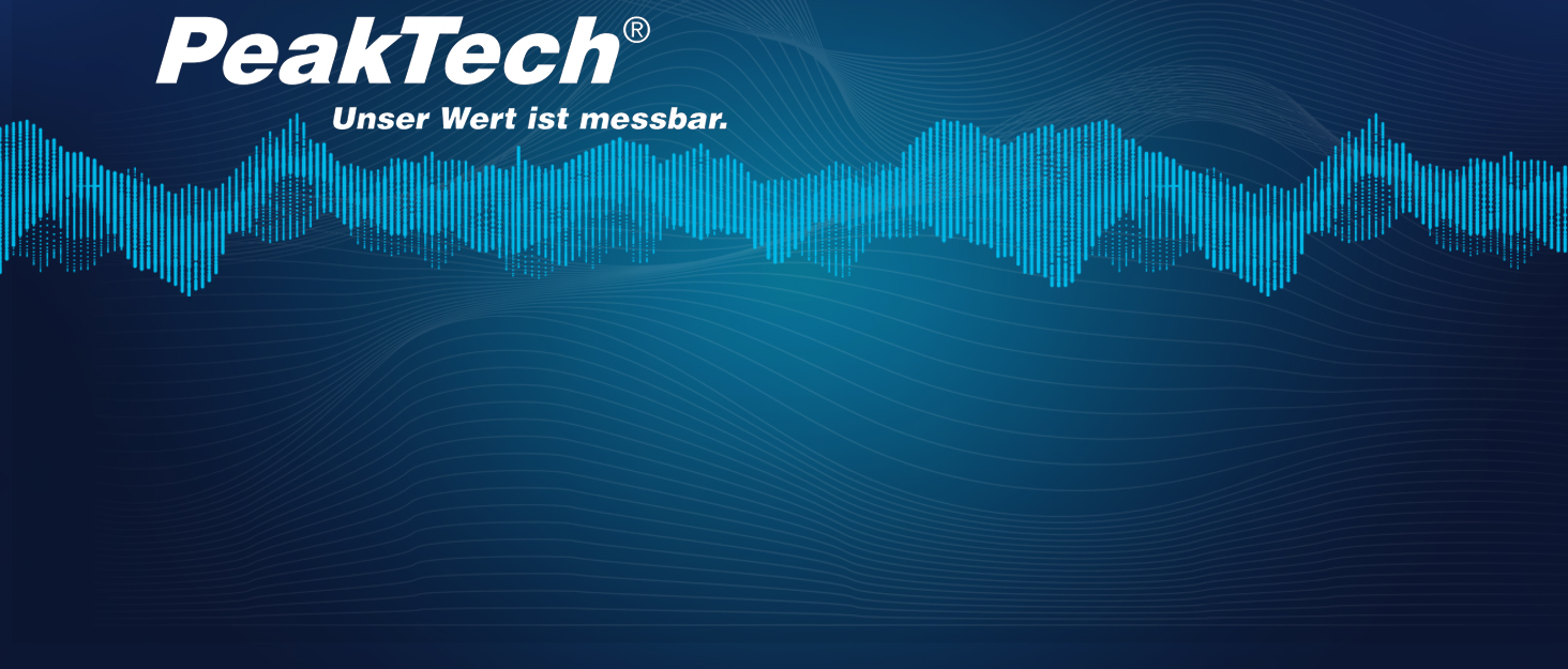 PeakTech P 3435: Sender und Empfänger des Leitungssuchgeräts mit LCD-Anzeige, dazu Prüfleitungen und Klemmen. – Detail 1