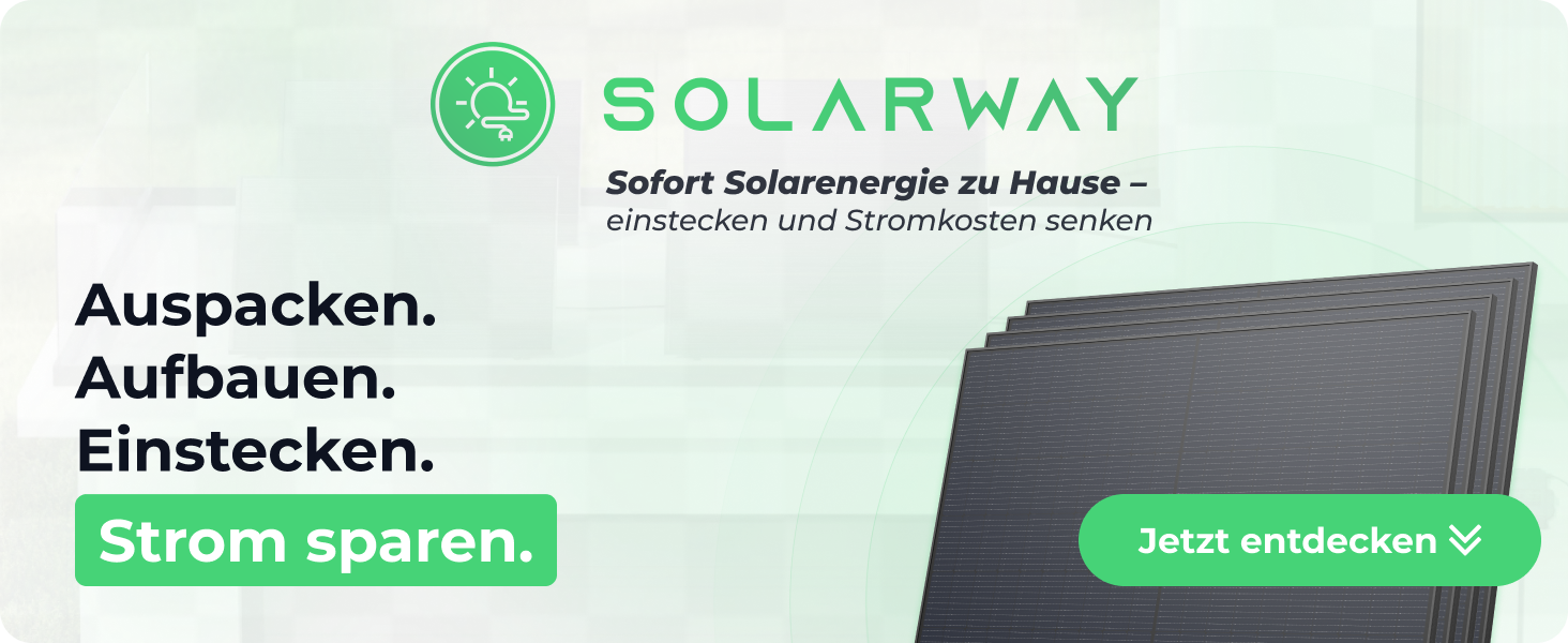 Solarway 500-W-Solarmodul in bifazialer Glas-Glas-Bauweise, Full Black mit Aluminiumrahmen – Detail 1