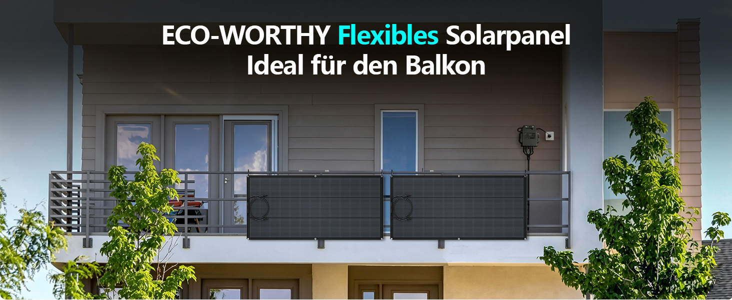 ECO-WORTHY 200-W-Solarpanel flexibel – Detail 1