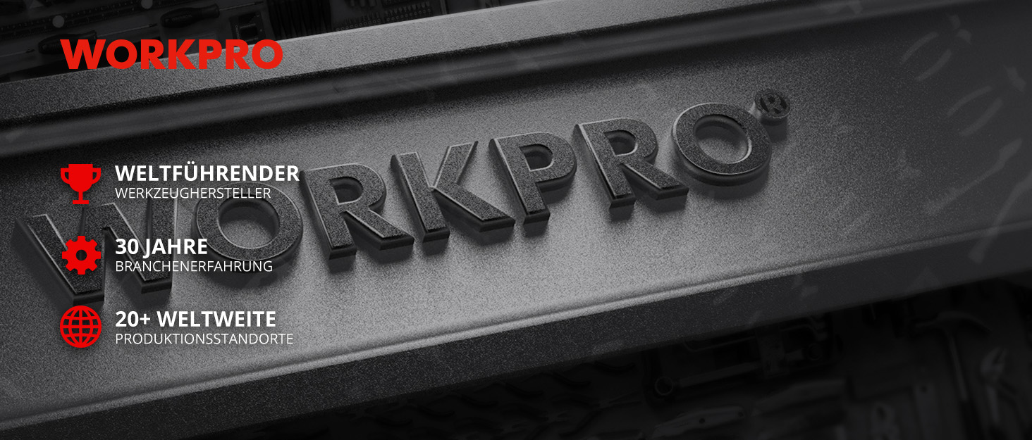 WORKPRO 123-teiliger Steckschlüsselsatz mit Umschaltknarren im Kunststoffkoffer – Detail 1