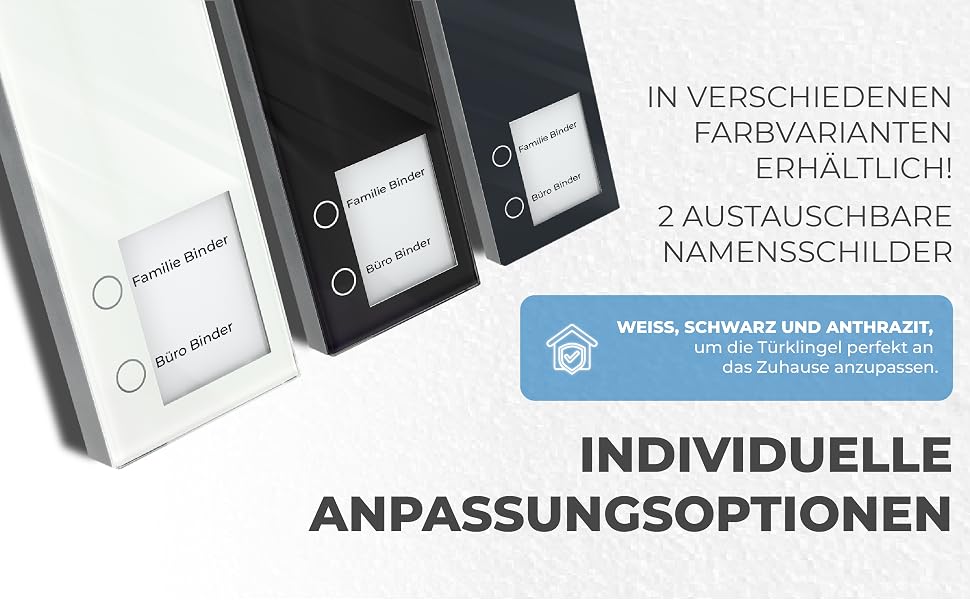 Telegärtner DoorLine Slim DECT Türstation mit Echtglasfront in Anthrazit – Detail 1