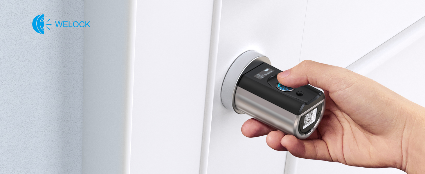 WELOCK Touch41 Schliesszylinder mit Fingerabdrucksensor in Edelstahl, Euro-Profil – Detail 2