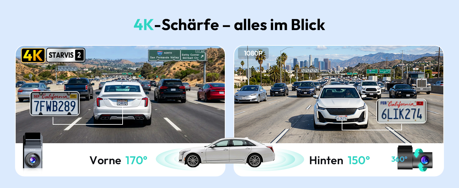 BOTSLAB Dashcam 4K mit STARVIS 2 und Hardwire-Kit – Detail 2