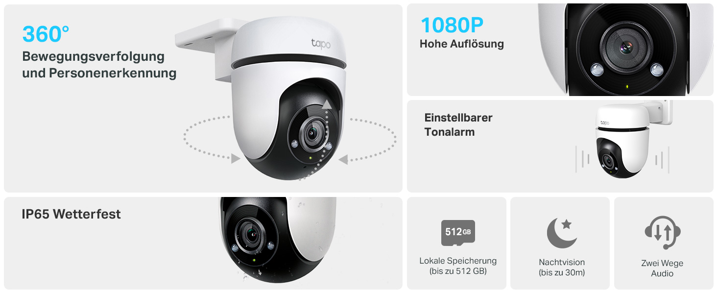 TP-Link Tapo C500 schwenkbare WLAN-Aussenkamera für den Aussenbereich – Detail 2