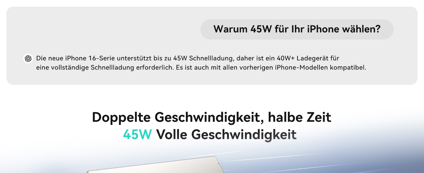 INIU P51L Powerbank 20000 mAh in Schwarz mit integriertem USB-C-Kabel und Prozentanzeige – Detail 2