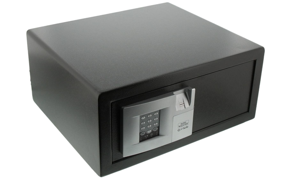 BURG-WÄCHTER PointSafe P 3 E FS LAP Laptoptresor in Schwarz mit elektronischem Zahlenschloss und Fingerscan – Detail 2