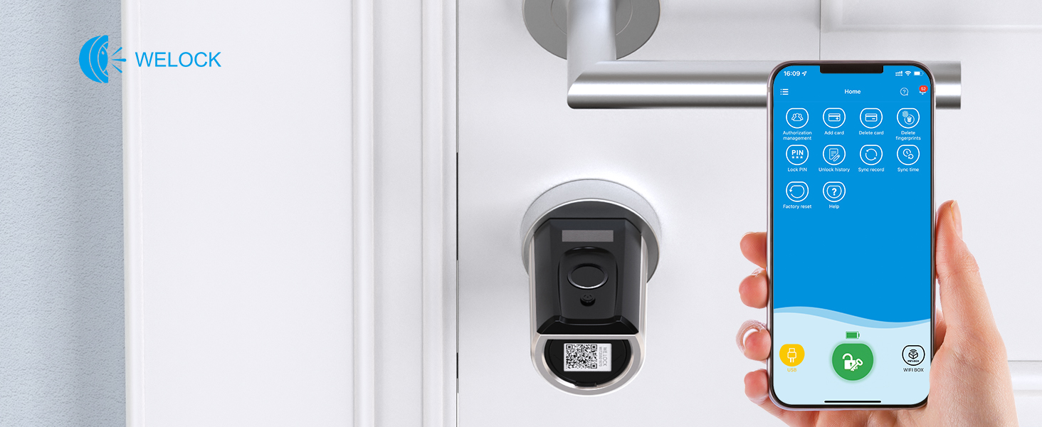 WELOCK Touch41 Schliesszylinder mit Fingerabdrucksensor in Edelstahl, Euro-Profil – Detail 3