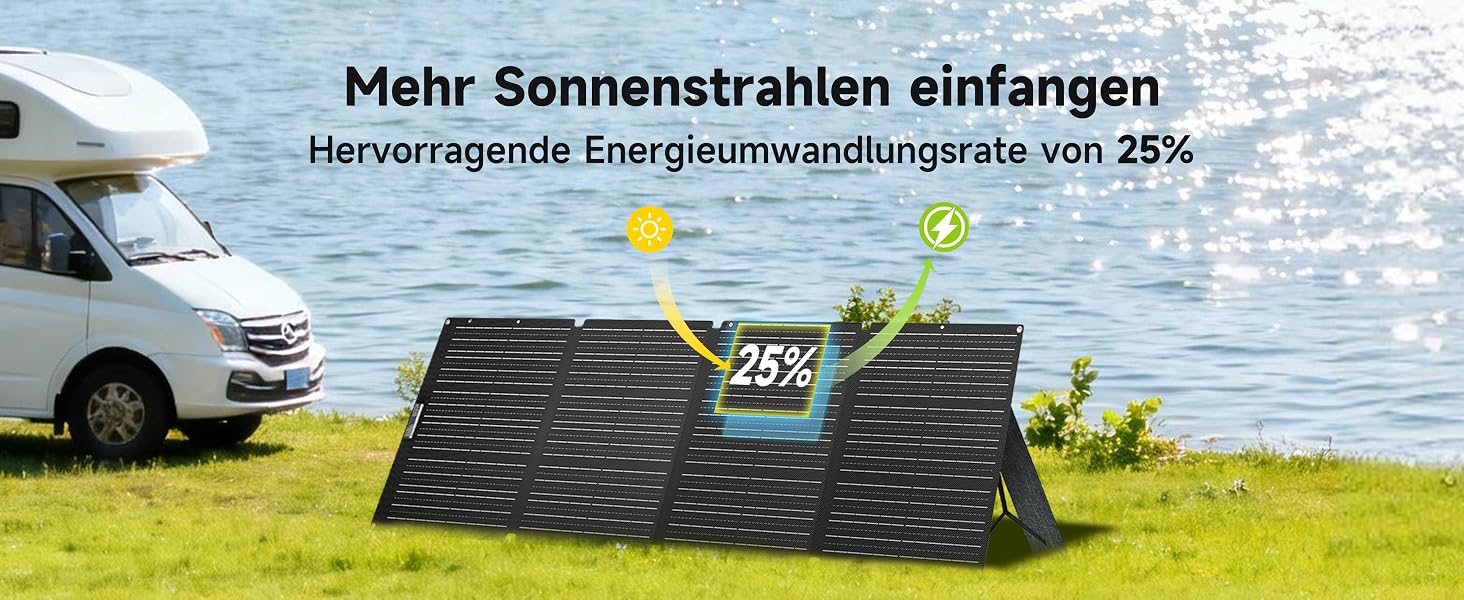 ALLPOWERS SE200 flaches 200-Watt-Solarmodul mit ETFE-Oberfläche – Detail 3