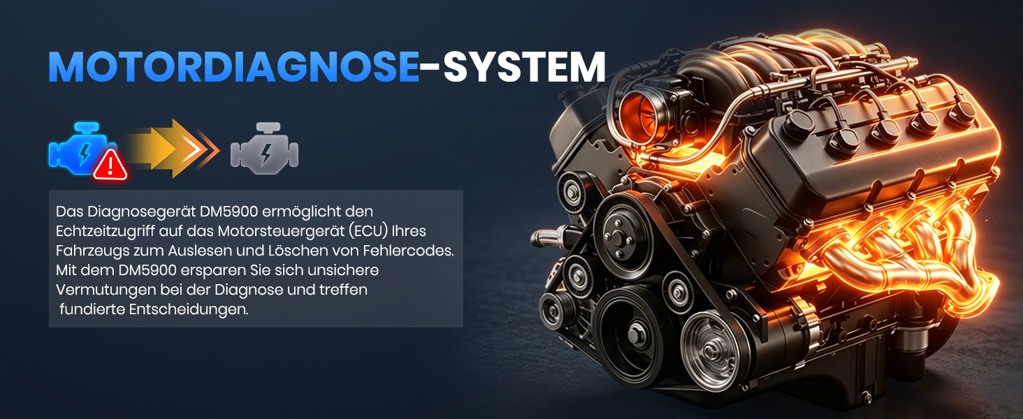 AUTOPHIX DM5900 OBD2-Diagnosegerät mit Batterietestklemmen und Farbdisplay – Detail 3
