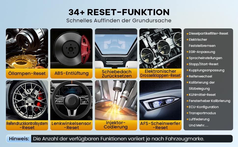 THINKCAR ThinkScan 689BT OBD2-Diagnosegerät mit 8-Zoll-Tablet und Bluetooth-Dongle für den OBD-Anschluss – Detail 3