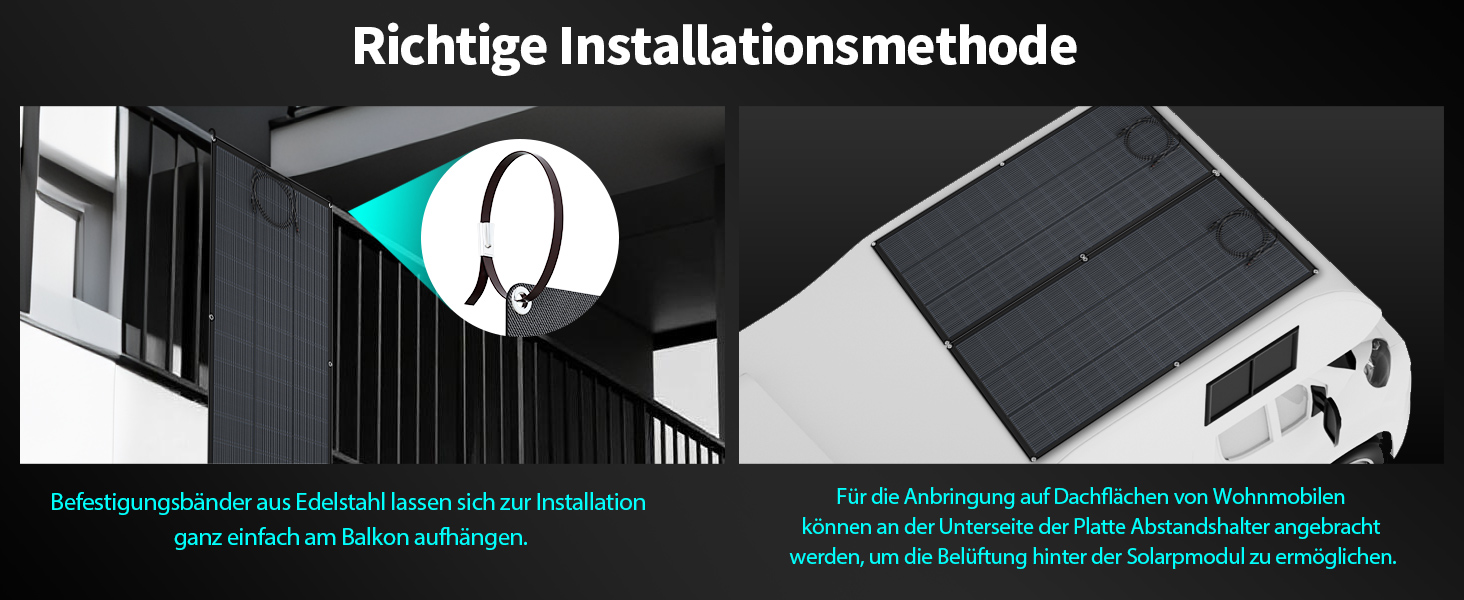 ECO-WORTHY 200-W-Solarpanel flexibel – Detail 3