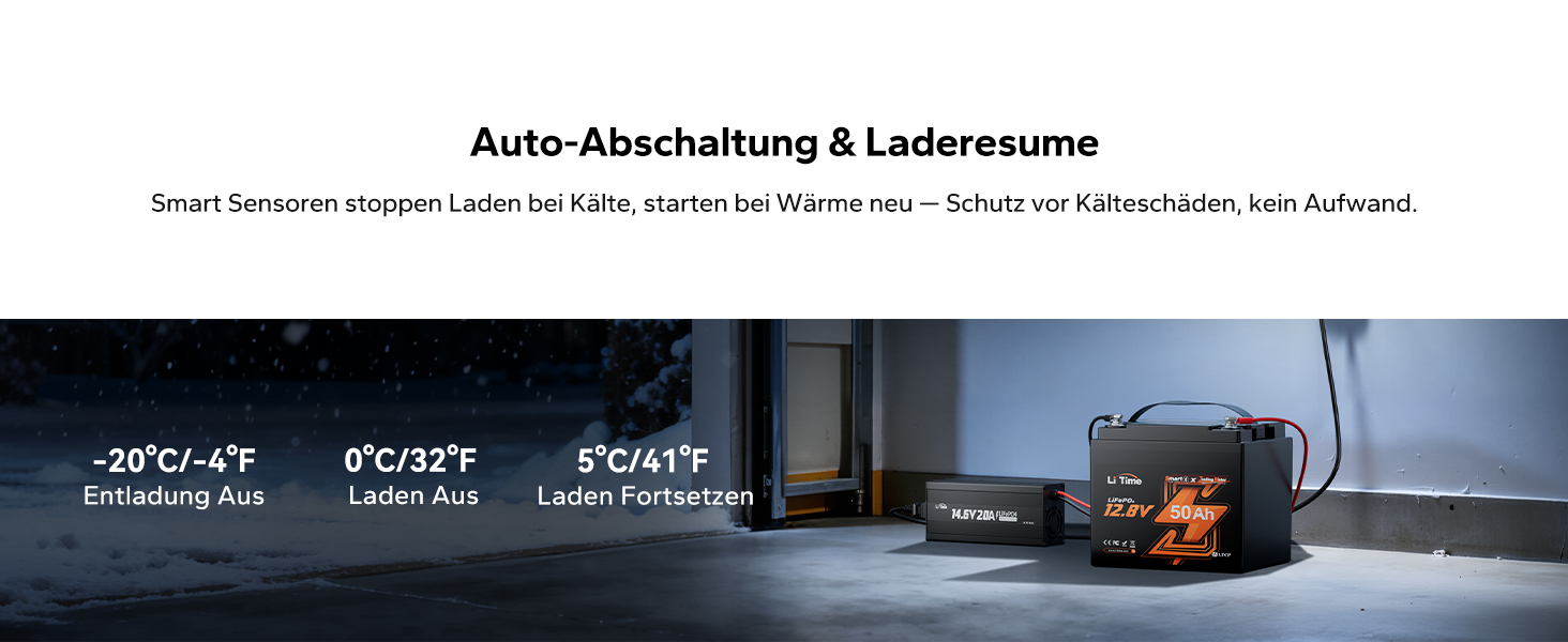 LiTime 12V 50Ah LiFePO4-Akku mit Bluetooth – Detail 3