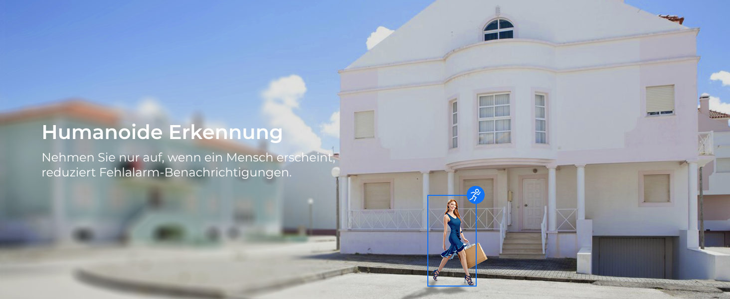 Hiseeu Solar-Kameraset mit vier Aussenkameras samt Solarpanel und dem Rekorder mit 10-Zoll-Bildschirm. – Detail 4