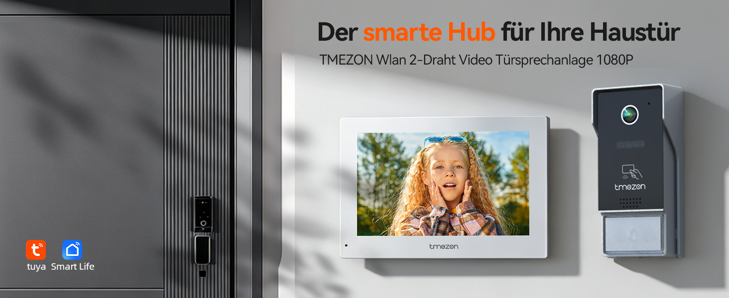 TMEZON WLAN Video-Türsprechanlage 1080p mit 7-Zoll-Monitor – Detail 2