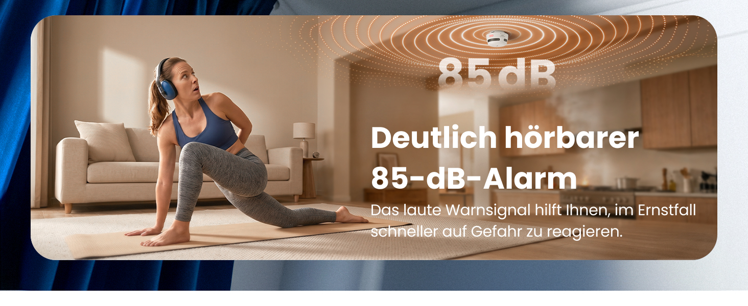 AEGISLINK S500 Rauchmelder aus dem Zehnerset mit Halterung – Detail 4