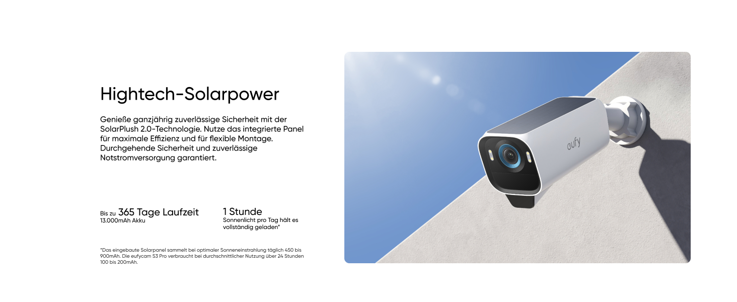 eufyCam S3 Pro 4K Akku-Überwachungskamera mit Solarpanel – Detail 4