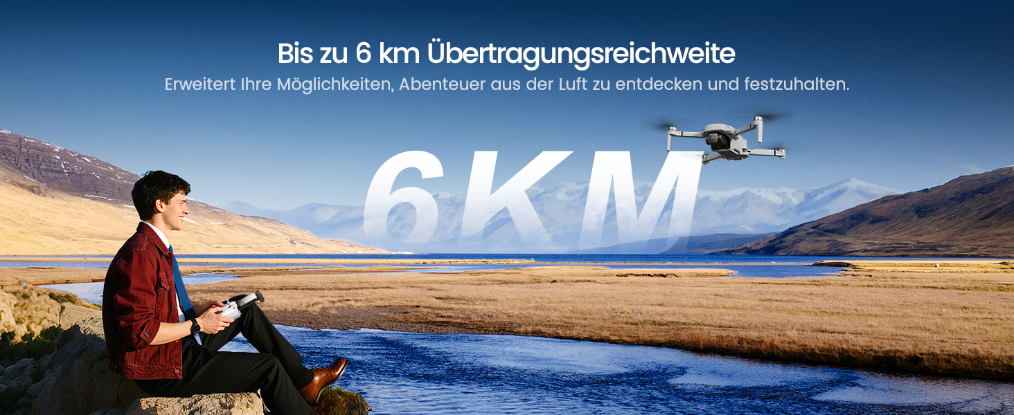 Holy Stone HS360D Drohne zusammengefaltet mit Fernsteuerung und zwei Akkus – Detail 4