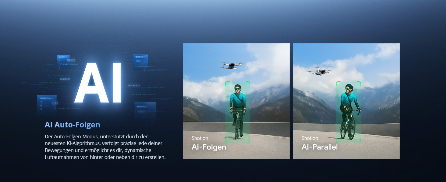 Potensic ATOM 2 Kameradrohne in Hellgrau mit 3-Achsen-Gimbal-Kamera an der Front. – Detail 4