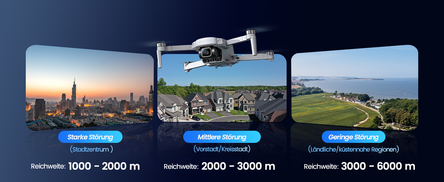 Holy Stone HS360E Drohne im Flug mit ausgeklappten Auslegern – Detail 4