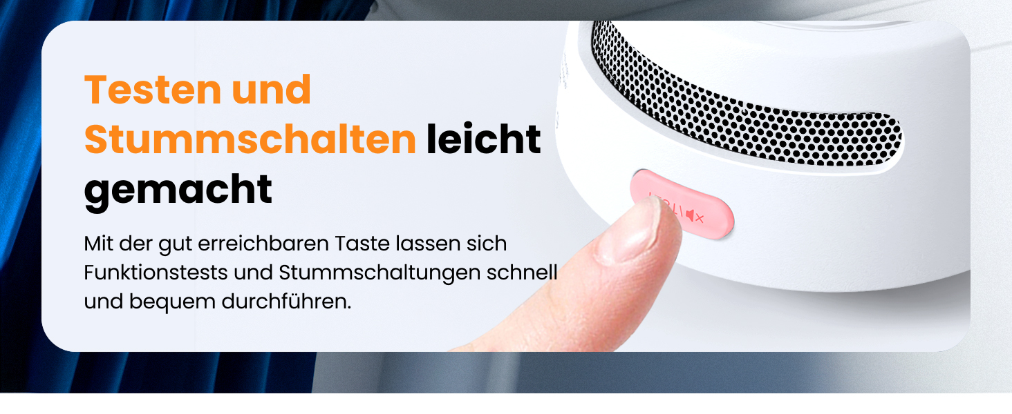 AEGISLINK S500 Rauchmelder aus dem Zehnerset mit Halterung – Detail 5