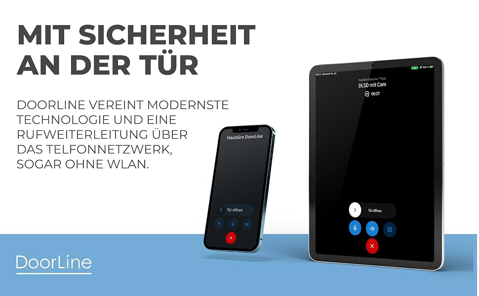 Telegärtner DoorLine Slim DECT Türstation mit Echtglasfront in Anthrazit – Detail 5