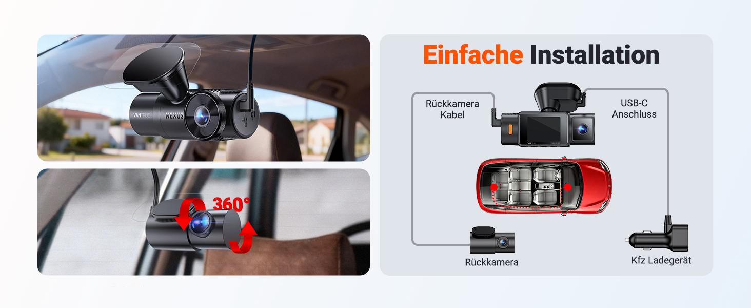 VANTRUE N4S Dashcam mit drei STARVIS-2-Sensoren – Detail 5