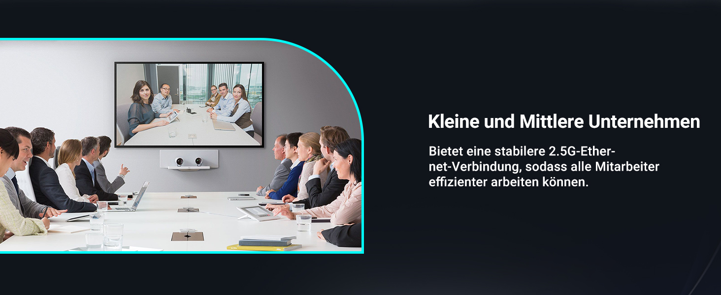 GiGaPlus S25-1602T Netzwerk-Switch im schwarzen Metallgehäuse mit sechzehn 2.5G-Ports und zwei 10G-RJ45-Uplinks. – Detail 5