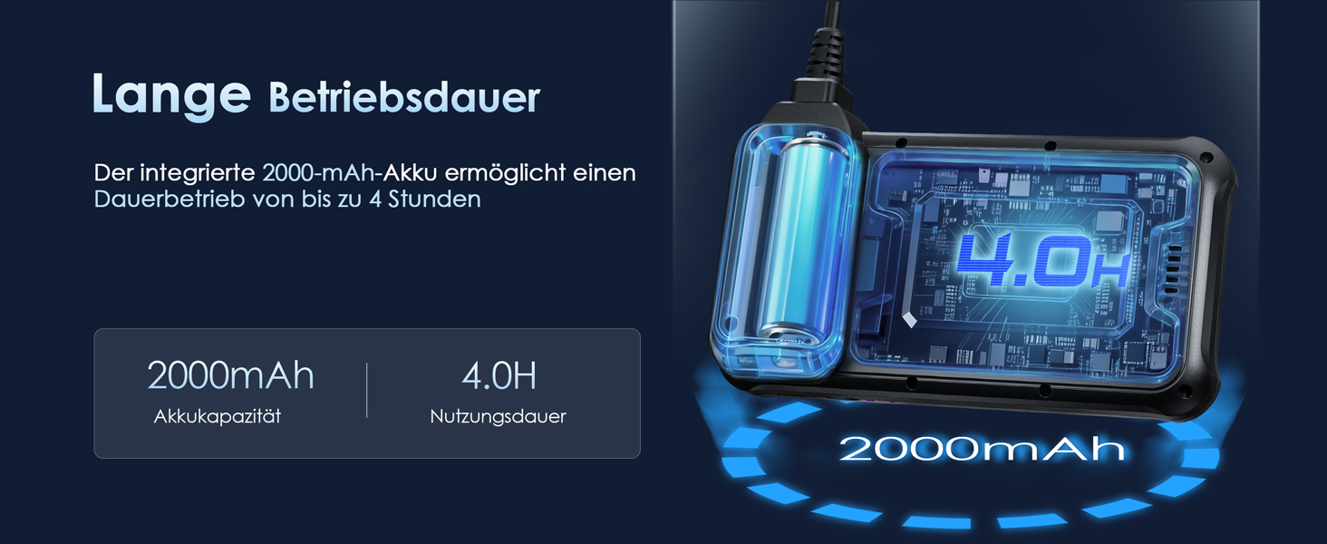 SKYBASIC P100-20M Endoskopkamera mit 4,3-Zoll-Bildschirm und 20 Meter halbstarrem Kabel – Detail 6