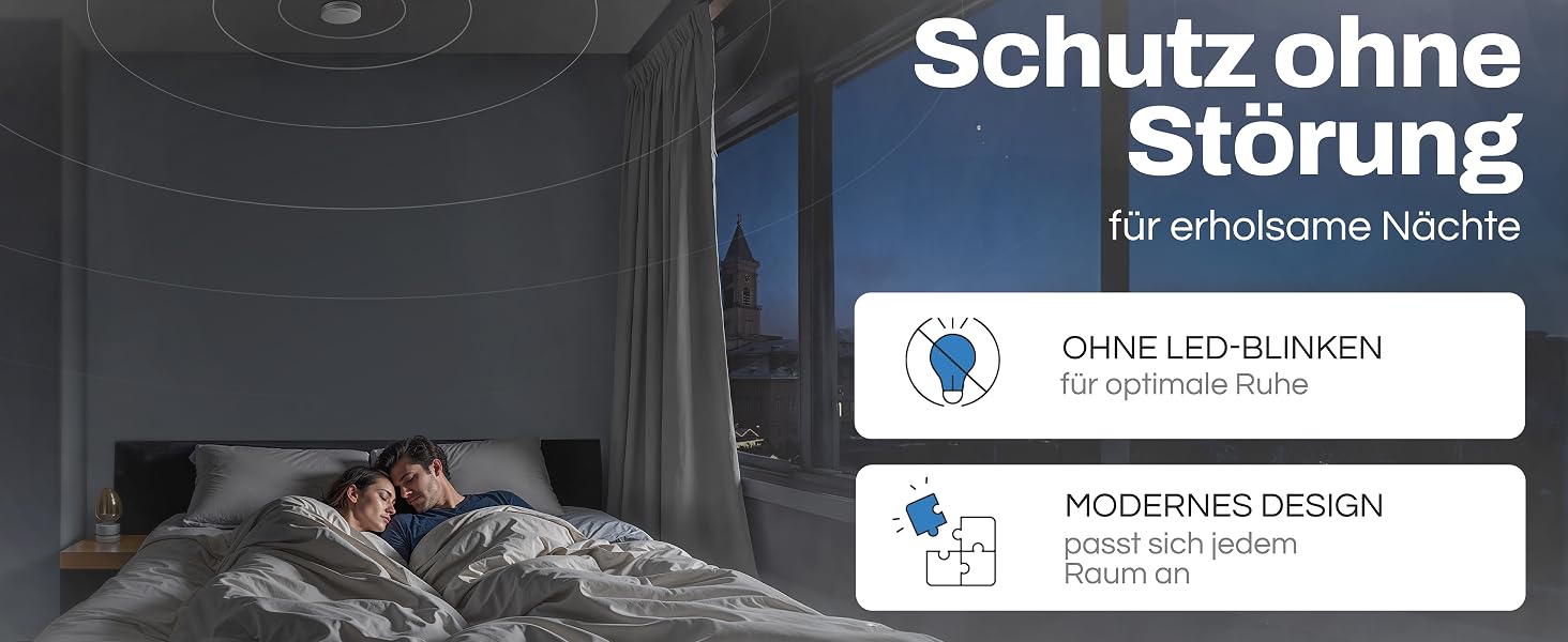 ALPENLUFT Funk-Rauchmelder im Zehner-Set mit Rauch- und Hitzeerkennung – Detail 6