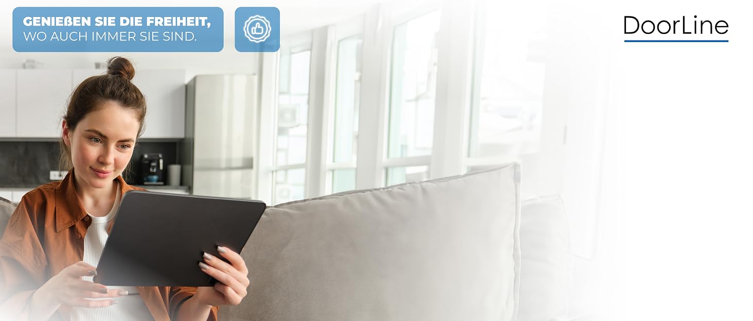 Telegärtner DoorLine Slim DECT Türstation mit Echtglasfront in Anthrazit – Detail 6