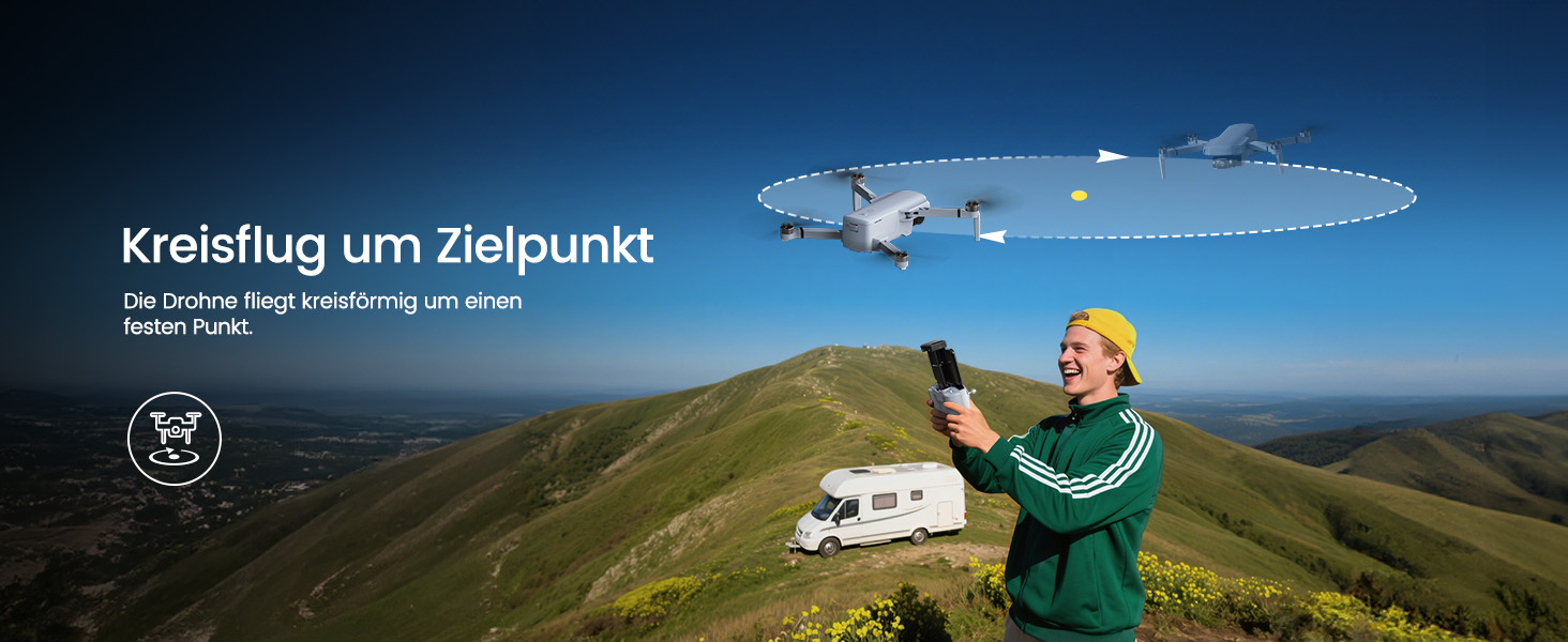 Holy Stone HS360D Drohne zusammengefaltet mit Fernsteuerung und zwei Akkus – Detail 6