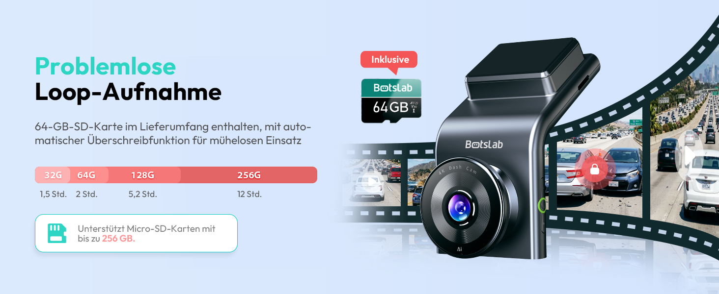 BOTSLAB Dashcam 4K mit STARVIS 2 und Hardwire-Kit – Detail 6