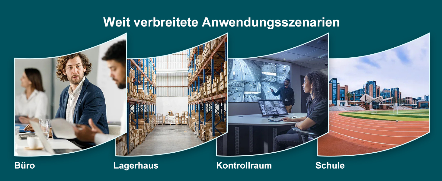 Schwarzer 19-Zoll-PoE-Switch VIMIN VM-GS4802P mit 48 Gigabit-Ports und zwei SFP-Uplinks an der Frontseite. – Detail 6