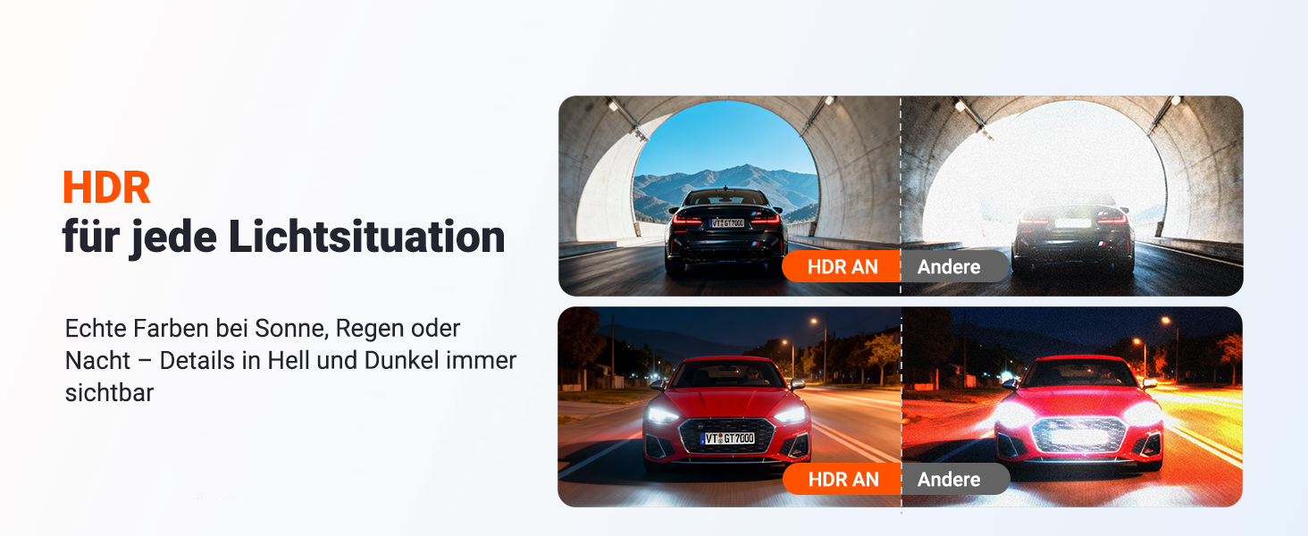 VANTRUE N4S Dashcam mit drei STARVIS-2-Sensoren – Detail 7