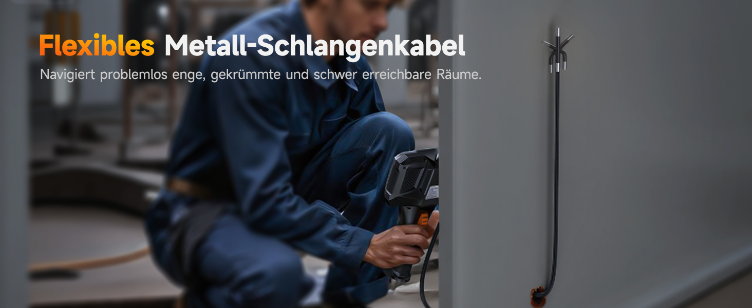 FOXWELL Y400 Endoskopkamera mit 4,3-Zoll-Display und 6,2-mm-Sonde mit beweglichem Kamerakopf – Detail 7