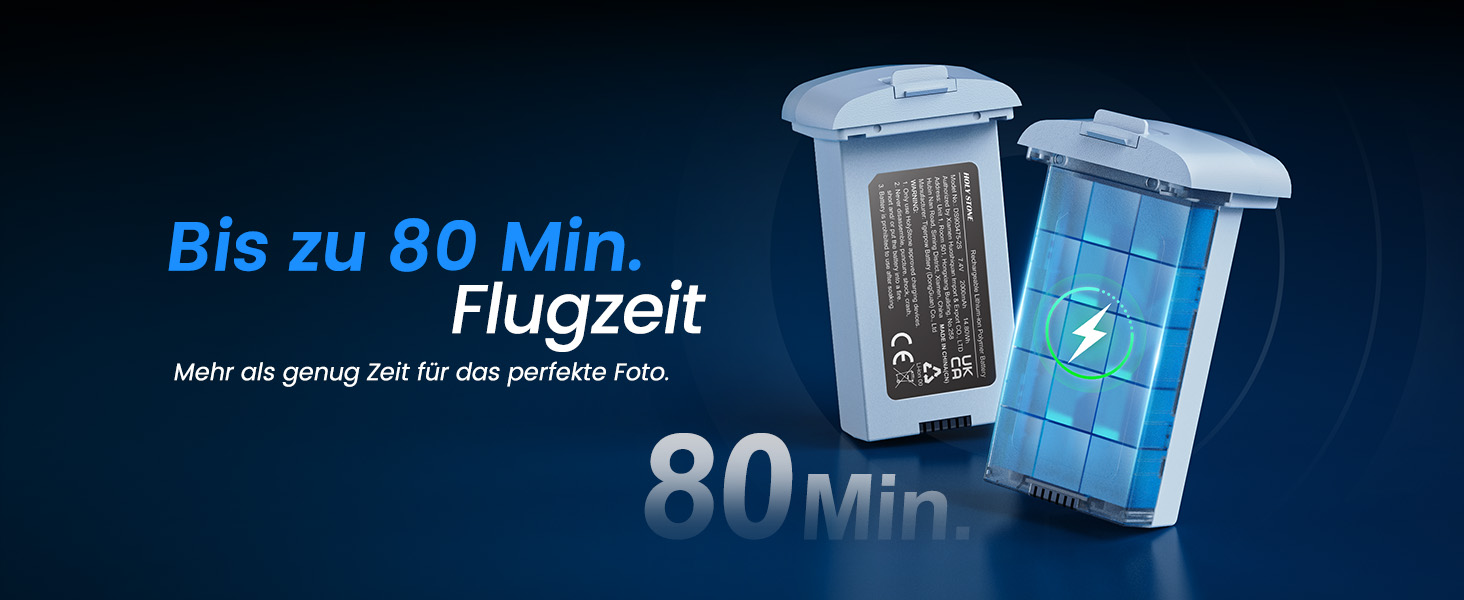 Holy Stone HS360D Drohne zusammengefaltet mit Fernsteuerung und zwei Akkus – Detail 8