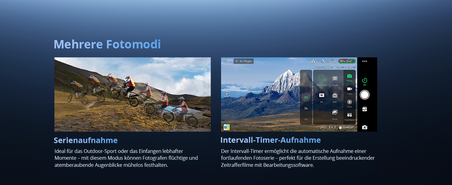 Potensic ATOM 2 Kameradrohne in Hellgrau mit 3-Achsen-Gimbal-Kamera an der Front. – Detail 8