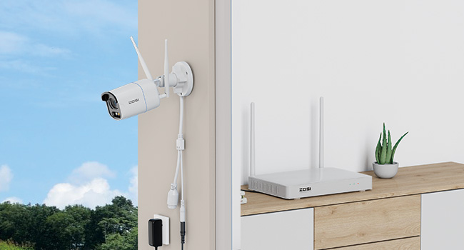 ZOSI 4MP WLAN-Überwachungsset mit sechs Kameras, Farbnachtsicht und 8-Kanal-Rekorder mit 2 TB – Detail 3